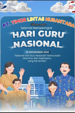 Virgilio Da Cruz Owner PT. Timor Lintas Nusantara (TLN) Ucapkan Selamat Hari Guru Nasional 2025 